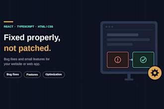 fix react bugs, add features, or optimize performance fast