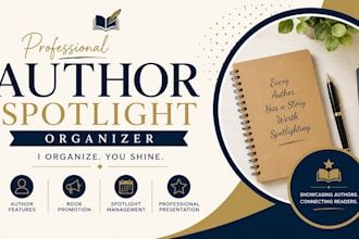 organize an engaging author spotlight for your book