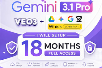 help setup gemini pro upto 18 month