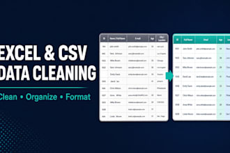 clean and organize your excel or CSV data
