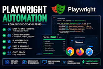 create playwright end to end tests for your website