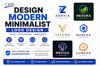 design a modern minimalist logo in canva