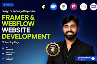 design framer and webflow website, figma to framer as a framer developer