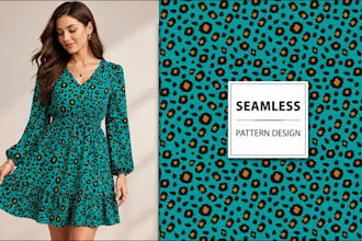 create seamless pattern for textile, fabric and wallpaper