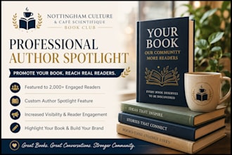 professionally promote your book with an exclusive author spotlight