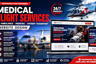 design medical flight services,air ambulance medevac, patient transport website