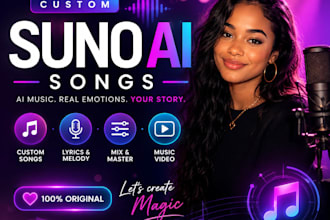 create suno ai music, ai songs custom lyrics song remake ai music video