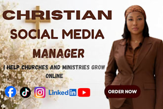be your christian social media manager for church and ministries growth