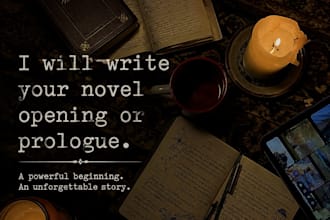 write a captivating novel opening or prologue