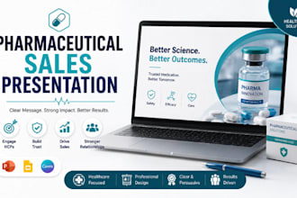 design a pharmaceutical sales presentation for healthcare businesses