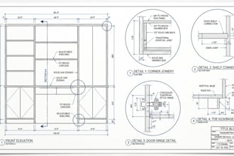 do shop drawing, joinery, fabrication, elevation and detail