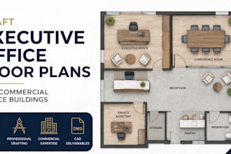 design executive office floor plans for commercial workspaces