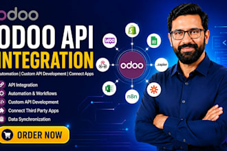 do odoo API integration, automation, custom API development and connect apps