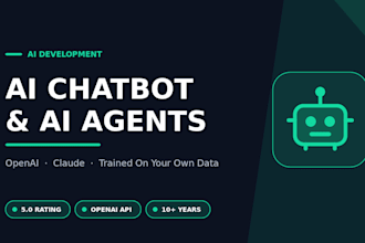 develop ai chatbot, ai agent, chatgpt and openai api integration