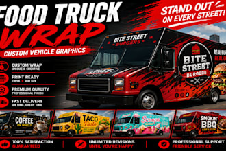 food truck wrap design