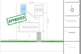 design site plan, plot plan of your property for city permit