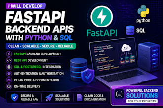 build fastapi backend apis with python and sql