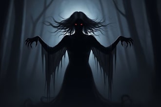 dark art, horror or skull artworks illustration