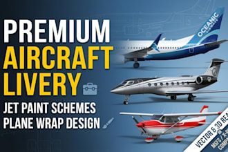 design custom aircraft livery and private jet paint scheme