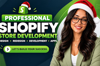 design shopify christmas store, website redesign for christmas sales