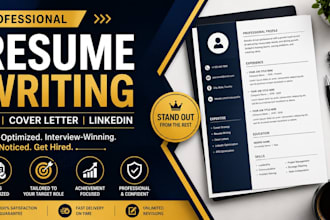 write a professional ats resume and tailored cover letter