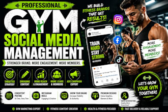 manage gym social media fitness instagram and health