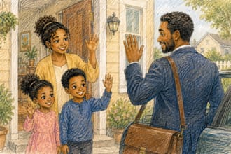 illustrate beautiful family childrens storybooks with hand drawn art