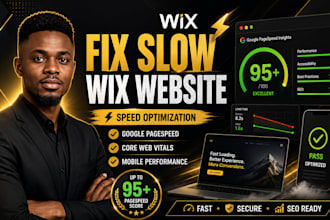 speed optimize and fix your slow wix website