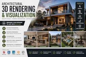 create architectural rendering for house commercial lumion enscape v ray
