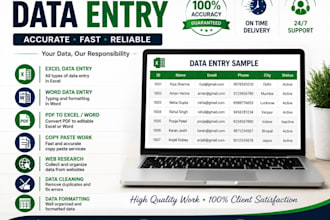 professional data entry, pdf conservation