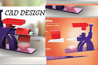 design your product cad design prototype cad model 3d printing using solidworks