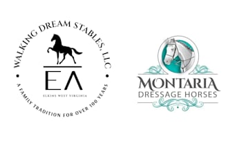 design premium luxury equestrian and horse business logo