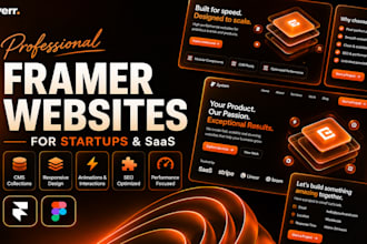 design a framer website for your saas business or startup