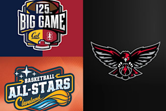 design sports logo for baseball, football, basketball, mascot