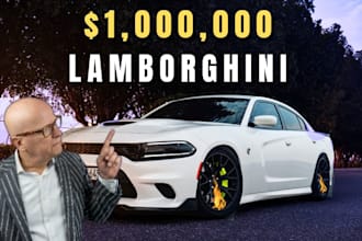 design eye catching luxury car youtube thumbnails