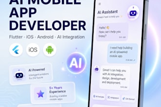 build ai mobile app, flutter ios android app with ai integration