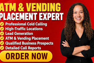 find high traffic atm and vending machine locations and appointment setting