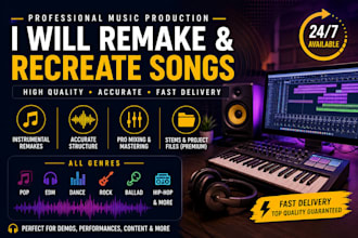 remake your suno ai song, recreate ai music with hq audio