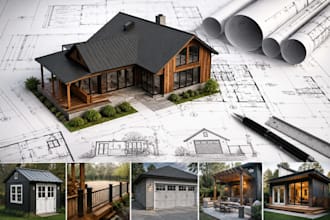 city permit blueprints architect of house plans, adu, shed, deck, garage, patio
