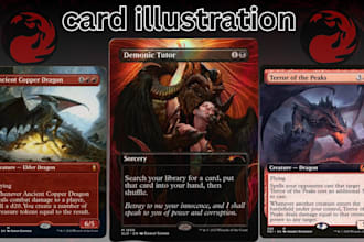 design custom mtg cards, magic the gathering tokens and commander cards