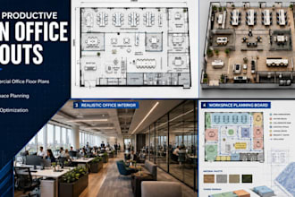 design productive open plan office layouts for modern workplaces