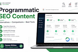 write SEO pages for alternatives, comparisons, and software tools