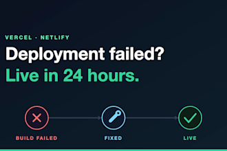 fix your failed vercel or netlify deployment in 24 hours
