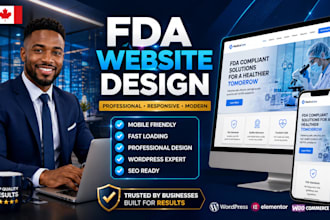 design a professional fda compliant website for your business