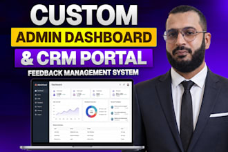 build a admin dashboard CRM portal or management system