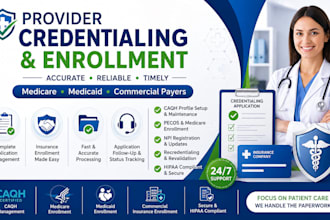 provide medical credentialing , provider enrollment services
