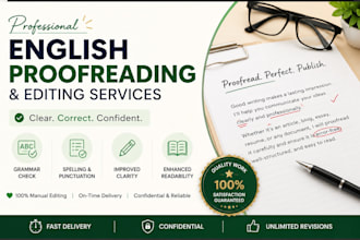 accurately proof read and edit the text