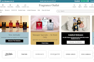 build modern perfume website fragrance shopify store cologne store perfume store