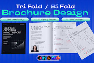 design business brochure, corporate brochure or company, realestate brochure
