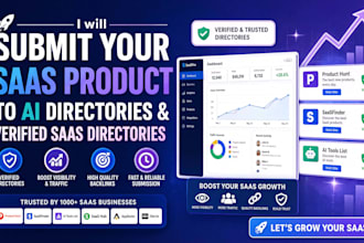 submit your saas product to ai directories and  saas to verified directories